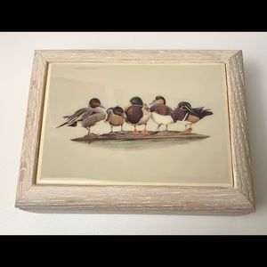 Jewelry music box NWOT beautiful duck tile wood box plays Carrousel Waltz